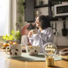Legami - Bulb Fiction Lampada Da Tavolo A Forma Di Lampadina Be Happy - legami