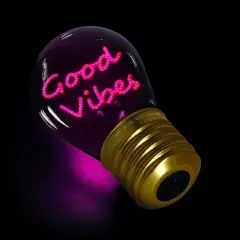 Legami - Bulb Fiction Lampada Da Tavolo A Forma Di Lampadina Good Vibes - legami