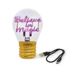 Legami - Bulb Fiction Lampada Da Tavolo A Forma Di Lampadina Believe In Magic - legami
