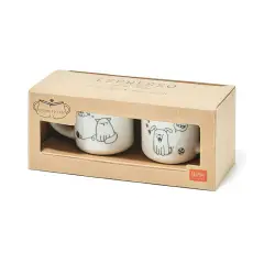 Legami - Expresso Per Due Set 2 Tazzine Da Caffè Cane E Gatto - legami