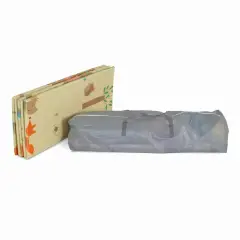 GameZone Tappeto con Recinto 120x120 cm Grey - box