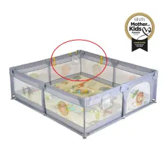 GameZone Tappeto con Recinto 150x200 cm Grey - box