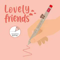 Legami - Penna gel  - Lovely Friends - Teddy Bear - legami