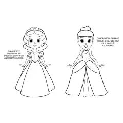 Principesse Disney - Mini Staccattacca e Colora - Prima biblioteca