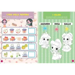 Principesse Cuties - Libro con 500 Sticker - Prima biblioteca