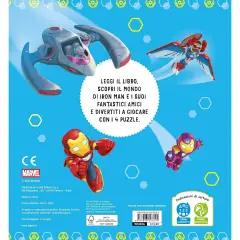 Iron Man - Libro Maxi Puzzle Marvel - Prima biblioteca