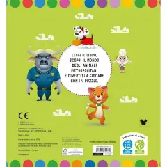 Animali nella Metropoli - Libro Maxi Puzzle - Prima biblioteca