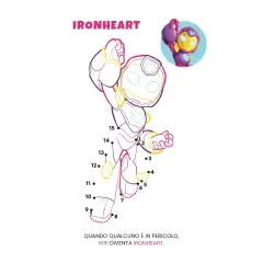 Iron Man - Libro Unisco i Puntini Marvel - Prima biblioteca