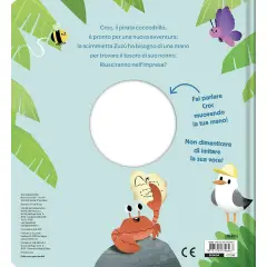Libro Puppet con Burattino - Il Pirata Coccodrillo - Prima biblioteca