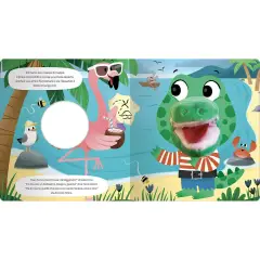 Libro Puppet con Burattino - Il Pirata Coccodrillo - Prima biblioteca