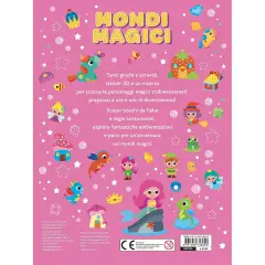 Libro con Puffy Sticker - Mondi Magici - Prima biblioteca