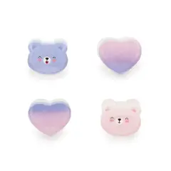 Legami Clip Me Up! - Set Di 4 Mini Mollettine Capelli - Teddy Bear - legami