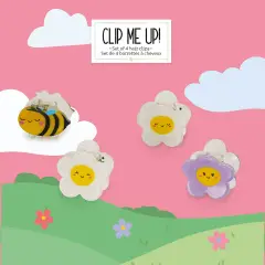 Legami Clip Me Up! - Set Di 4 Mini Mollettine Capelli - Bee - legami