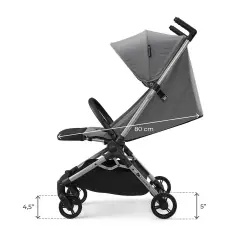 Kinderkraft Passeggino WISP Ultraleggero Pocket Granite Grey - passeggini compatti