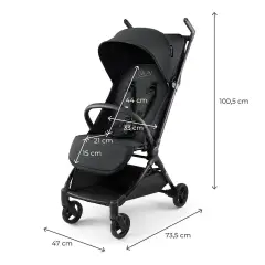 Kinderkraft Passeggino WISP Ultraleggero Pocket Onix Black - passeggini compatti