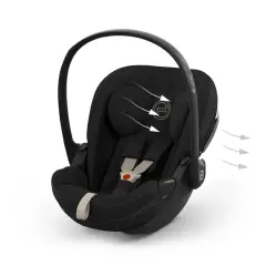 Cybex Seggiolino Auto Cloud S Style Sepia Black - neonati 40-87 cm (0-1 anno)