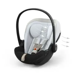 Cybex Seggiolino Auto Cloud S Style Misty Grey - neonati 40-87 cm (0-1 anno)