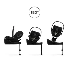 Cybex Seggiolino Auto Cloud S Comfort Sepia Black - neonati 40-87 cm (0-1 anno)