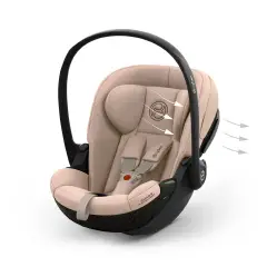 Cybex Seggiolino Auto Cloud S Comfort Cozy Beige - neonati 40-87 cm (0-1 anno)