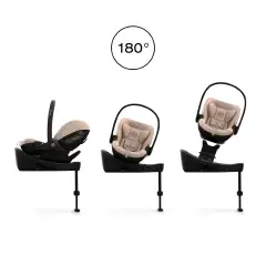 Cybex Seggiolino Auto Cloud S Comfort Cozy Beige - neonati 40-87 cm (0-1 anno)