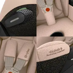Cybex Seggiolino Auto Cloud S Comfort Cozy Beige - neonati 40-87 cm (0-1 anno)