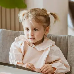 Bamboom Bavaglino Asilo in Bambù e Cotone Square Girl - Sicurezza e igiene