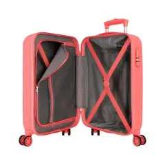 Trolley ABS 55 cm 4 ruote Vaiana Island Pals Corallo Disney - valige e borse da viaggio
