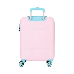 Trolley ABS 55 cm 4 ruote Minnie All My Love Rosa-Turchese Disney - valige e borse da viaggio
