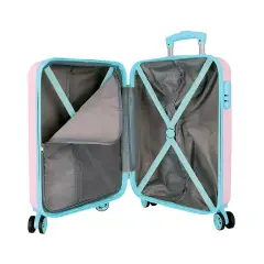 Trolley ABS 55 cm 4 ruote Minnie All My Love Rosa-Turchese Disney - valige e borse da viaggio