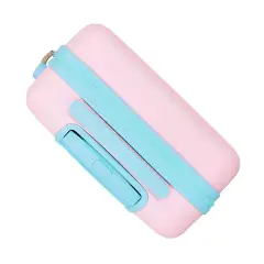 Trolley ABS 55 cm 4 ruote Minnie All My Love Rosa-Turchese Disney - valige e borse da viaggio