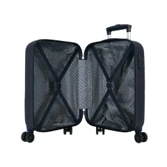 Trolley ABS 55 cm 4 ruote Mickey Racing Crew Blu Navy Disney - valige e borse da viaggio