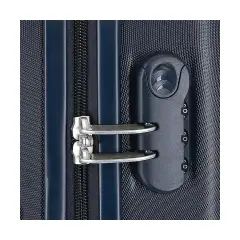 Trolley ABS 55 cm 4 ruote Mickey Racing Crew Blu Navy Disney - valige e borse da viaggio
