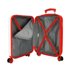 Trolley ABS 55 cm 4 ruote Spider-Man Amazing Bianco-Rosso Marvel - valige e borse da viaggio