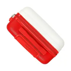 Trolley ABS 55 cm 4 ruote Spider-Man Amazing Bianco-Rosso Marvel - valige e borse da viaggio