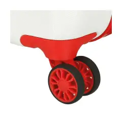 Trolley ABS 55 cm 4 ruote Spider-Man Amazing Bianco-Rosso Marvel - valige e borse da viaggio