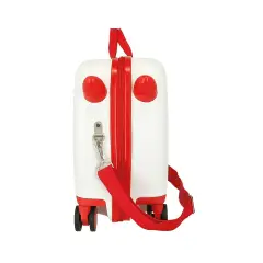 Valigia ABS 50 cm 4 ruote Spider-Man Amazing Bianco-Rosso Marvel - valige e borse da viaggio