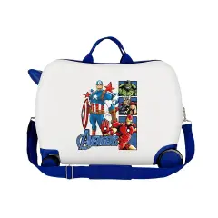 Valigia ABS 50 cm 4 ruote Avengers Bianco-Blu Marvel - valige e borse da viaggio