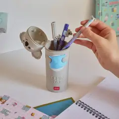 Legami - Kawaii Astuccio Scuola 2 in 1 in Morbido Silicone, Koala Sleeping La Vida Loca - legami
